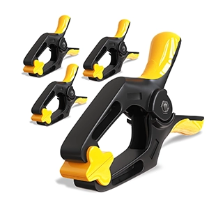 Clamps for drying safety gear