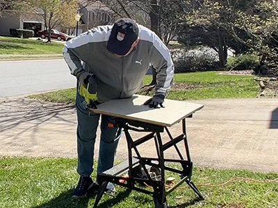 Cutting & Rounding Corners Cutting and Rounding the corners of the Drone Landing Pad