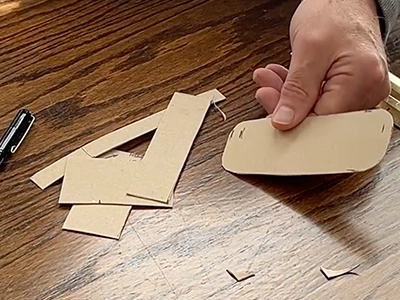 Making a Template for the Landing Pad Handle Making a Template for the Landing Pad Handle