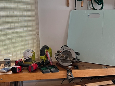 Tools for a Drone Landing Page Crawl Space Door